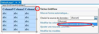 Ajout d'un GridView